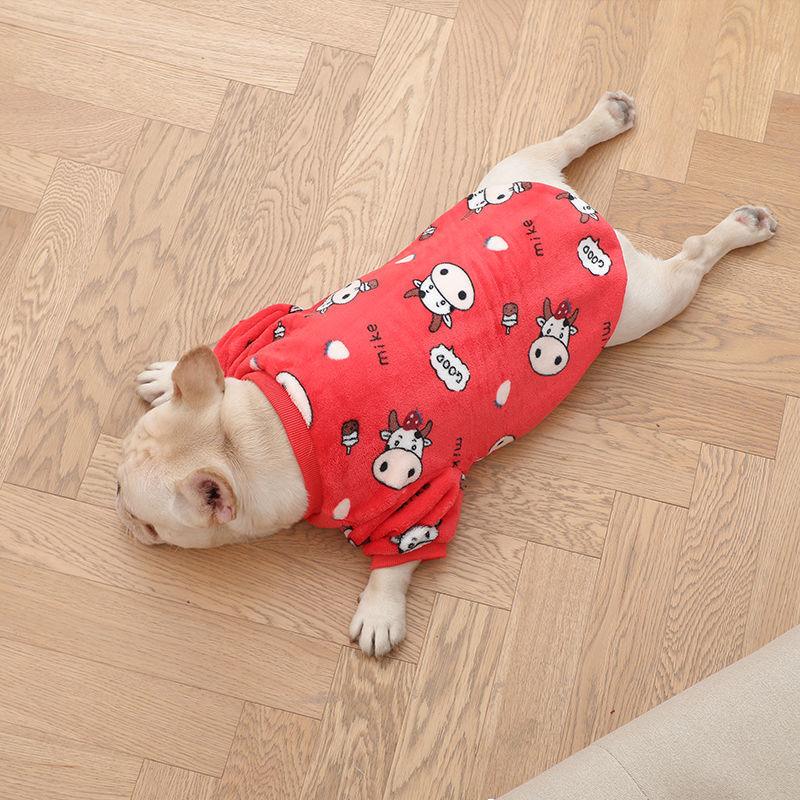 French Plush Pajamas For Fashionable Pets-1