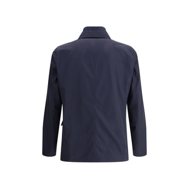 Herno Blue Polyester Jackets And Coat