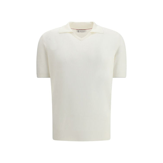 Brunello Cucinelli White Cotton Dress Shirt