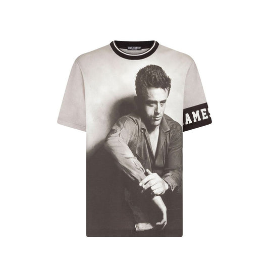 Dolce & Gabbana Black Cotton T-Shirt