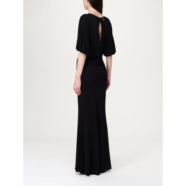 Twinset Black Elastane Casual Dress