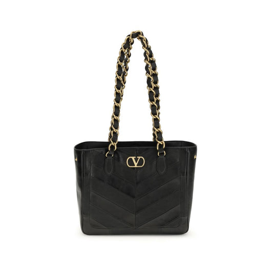 Valentino Garavani Black Lamb Ovis Aries Aries Shoulder Bag