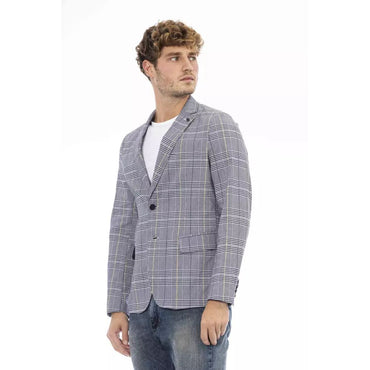 Distretto12 Blue Polyester Blazer
