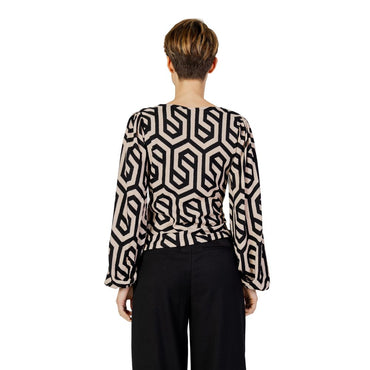 Jacqueline De Yong Beige Polyester Blouse