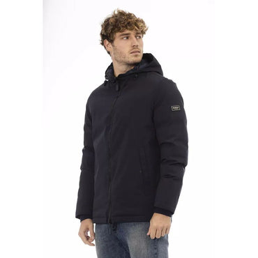 Baldinini Trend Blue Polyester Shell Jacket