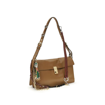 Prada Beige Calf Leather Bos Taurus Shoulder Bag