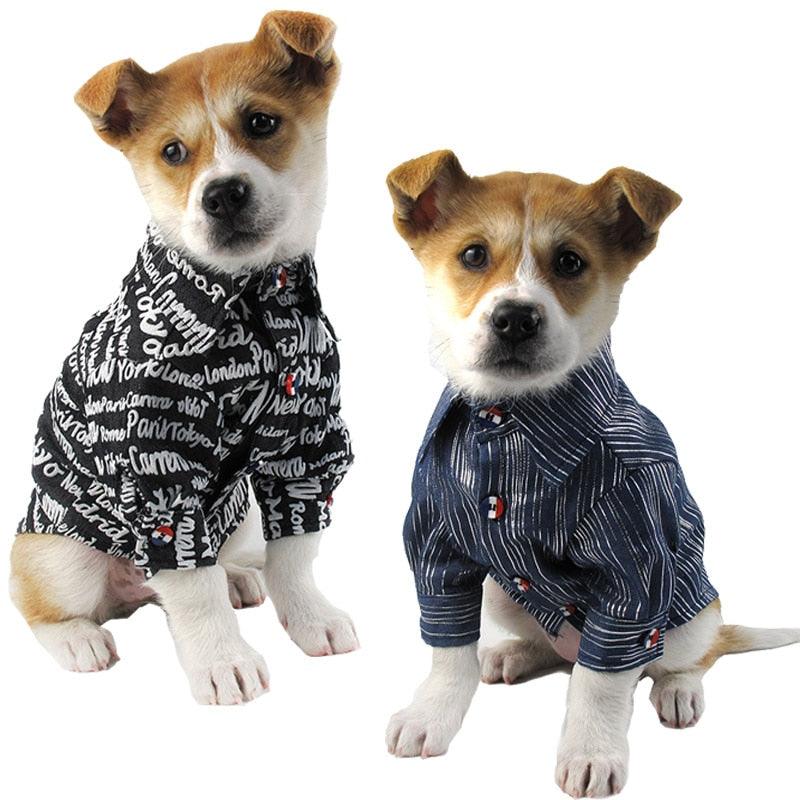 Stylish Denim Pet Shirt: Fashionable Jeans For Your Furry Friend-0