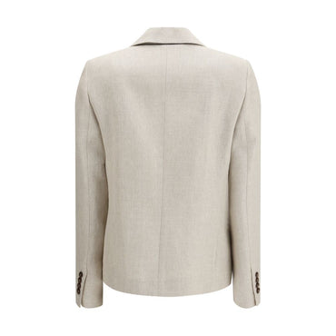 Brunello Cucinelli Beige Linen Blazer