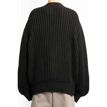 Lemaire Brown Cotton Cardigan