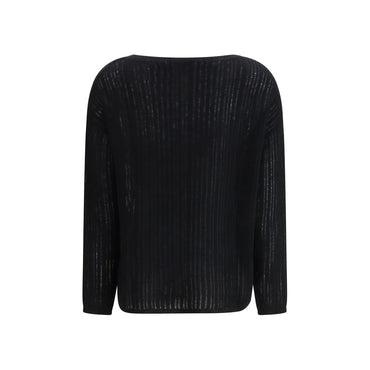 Allude Black Cashmere Sweater