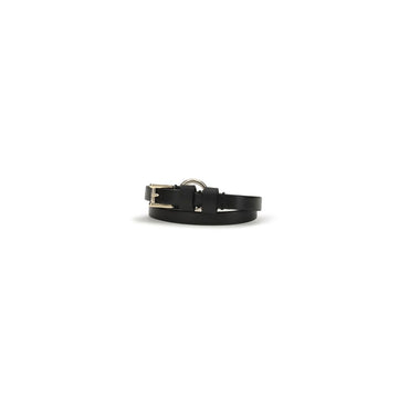 Alexander McQueen Black Calf Leather Bos Taurus Bracelet