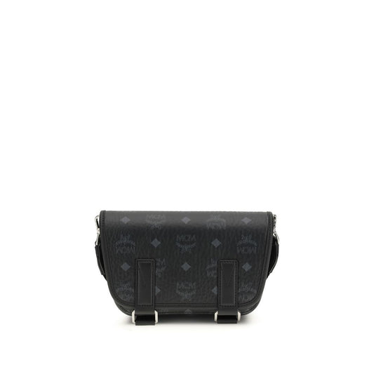 MCM Black Fabric Shoulder Bag