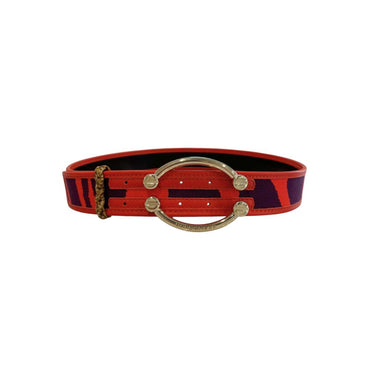 Borbonese Orange Leather Women Belt