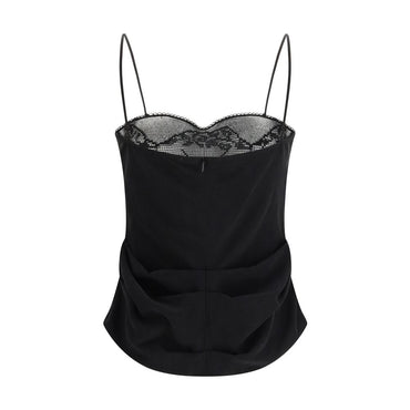 Magda Butrym Black Silk Blouse