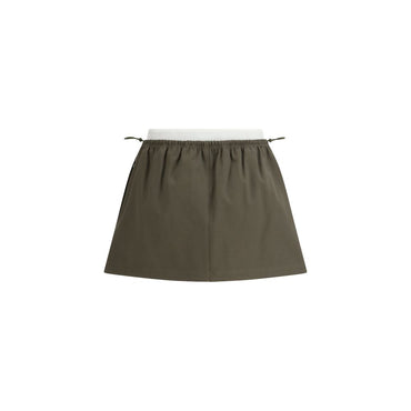 Alexander Wang Bicolor Cotton Mini Skirt