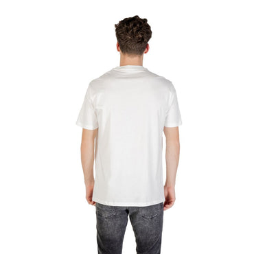 Armani Exchange White Cotton T-Shirt