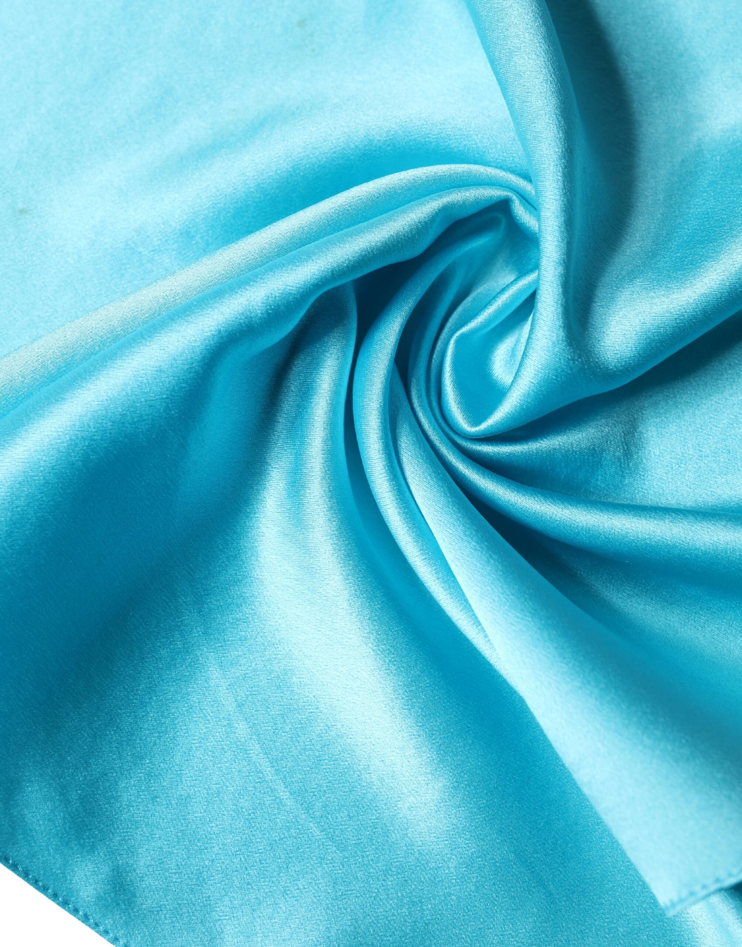 Dolce & Gabbana Turquoise Blue Silk Pocket Square Handkerchief 34cm x 34cm Scarf