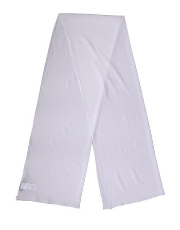 Dolce & Gabbana White Silk Neck Wrap Shawl Stole 200cm x 64cm Scarf