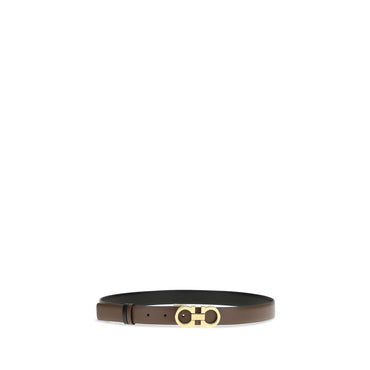 Ferragamo Brown Calf Leather Bos Taurus Regular Belt