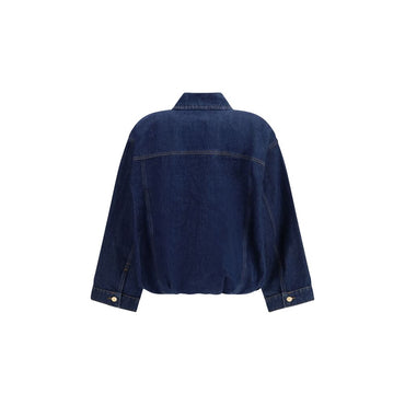 7FOR Blue Cotton Denim Jacket