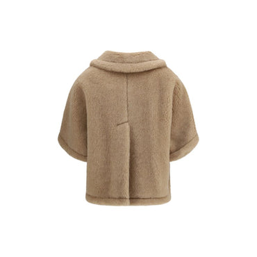 Max Mara Beige Alpaca Vicugna Pacos Coat