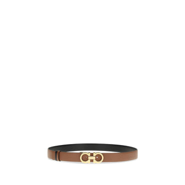 Ferragamo Beige Calf Leather Bos Taurus Regular Belt