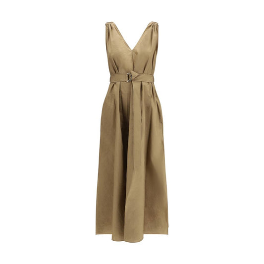 Brunello Cucinelli Beige Polyamide Casual Dress
