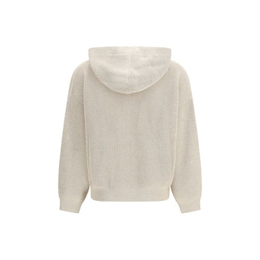 Brunello Cucinelli Beige Cotton Hoodie