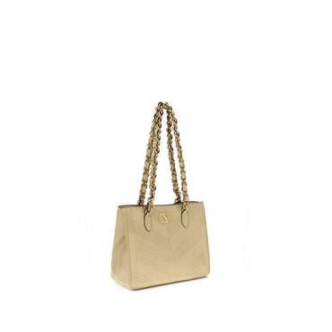 Valentino Garavani Gold Lamb Ovis Aries Aries Shoulder Bag