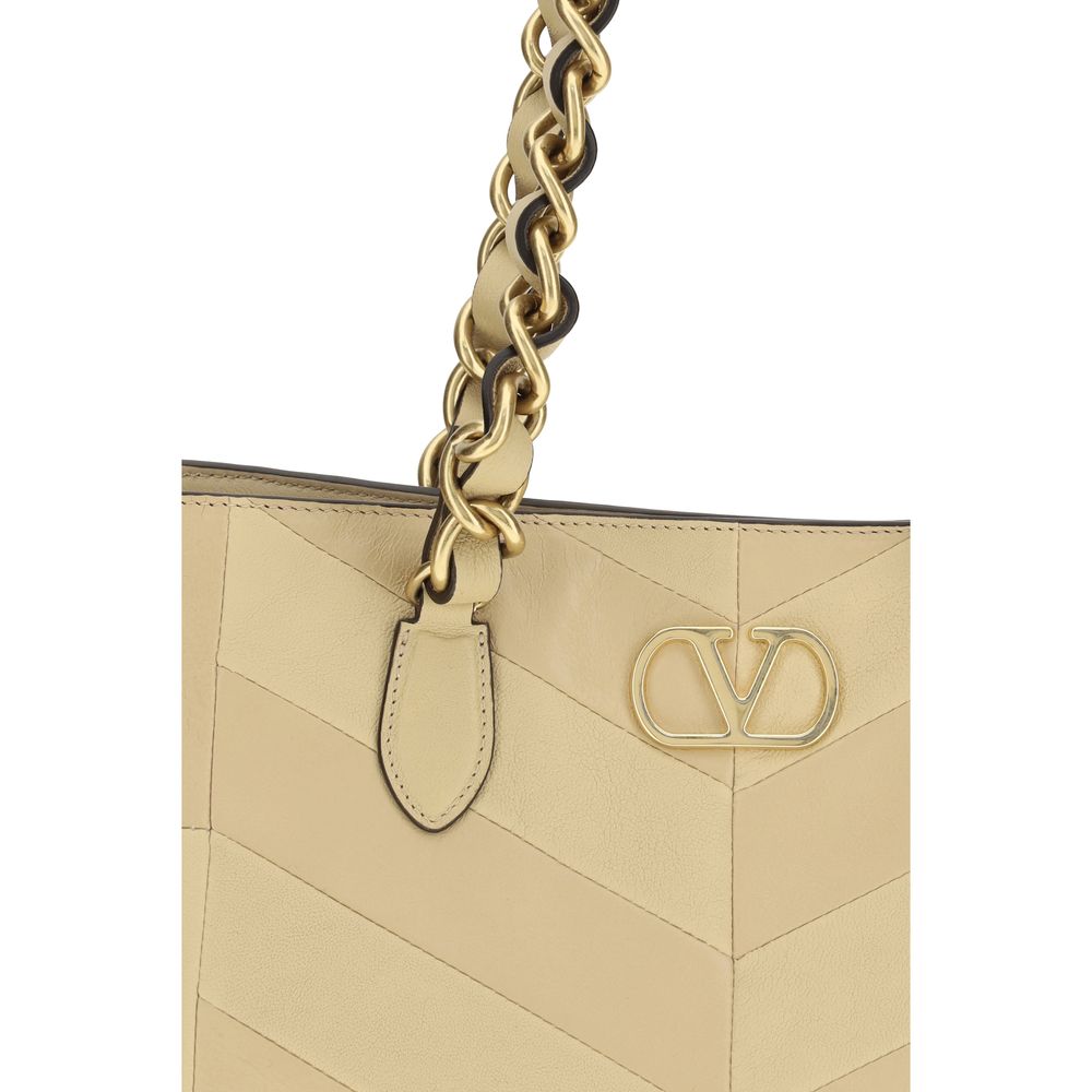 Valentino Garavani Gold Lamb Ovis Aries Aries Shoulder Bag