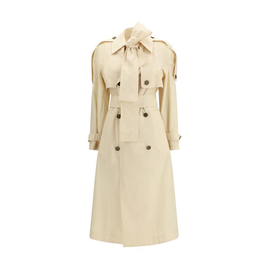 Burberry Beige Polyester Trench Coat