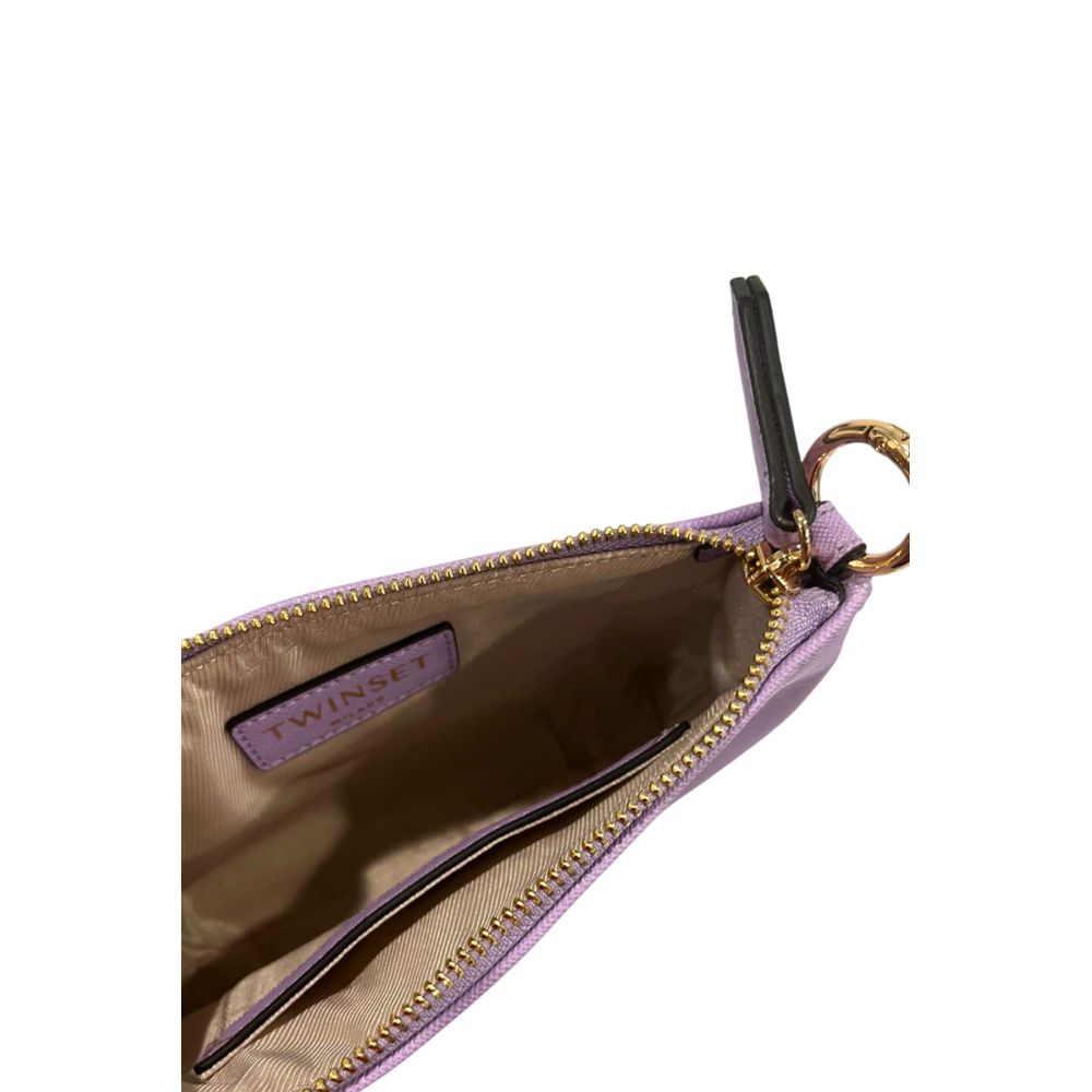 Twinset Purple PU Women Shoulder Bag