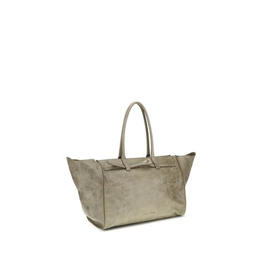Benedetta Bruzziches Beige Calf Leather Bos Taurus Shoulder Bag