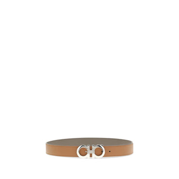 Ferragamo Brown Calf Leather Bos Taurus Belt
