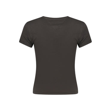 Tommy Hilfiger Black Cotton Women T-Shirt