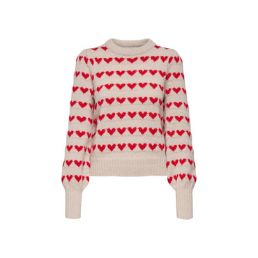 Jacqueline De Yong Beige Polyester Sweatshirt