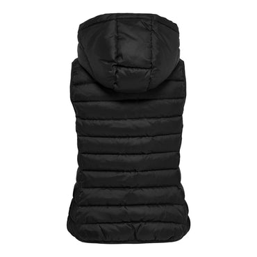 Only Black Polyester Sleveless Jacket