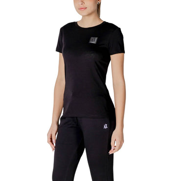 Armani Exchange Black Cotton T-Shirt
