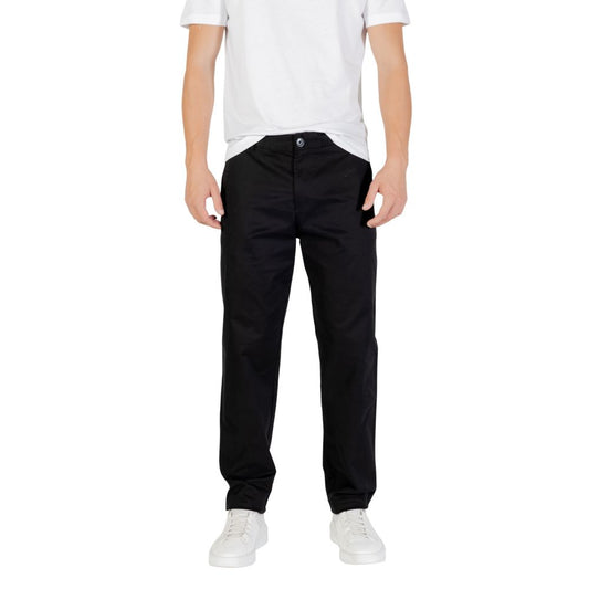 Armani Exchange Black Cotton Skinny Pants