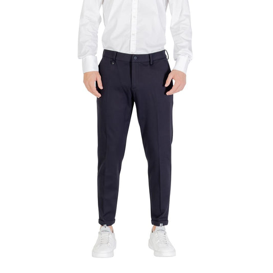 Antony Morato Blue Viscose Dress Pants