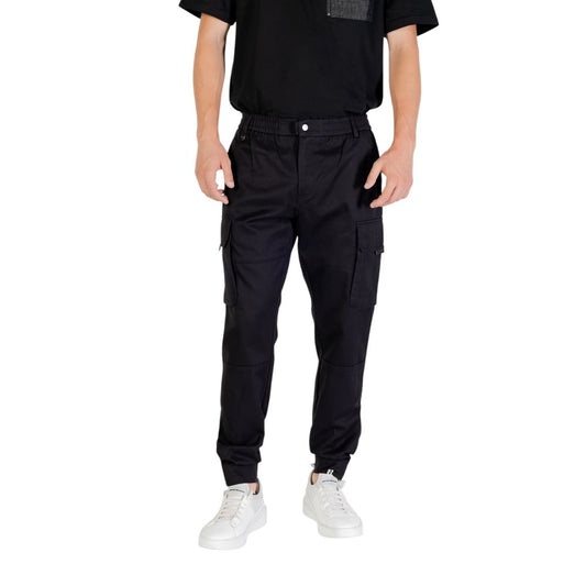 Antony Morato Black Viscose Casual Pants