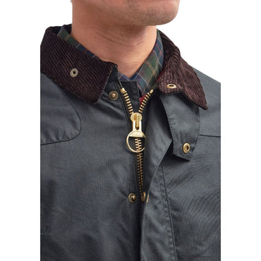 Barbour Gray Cotton Shell Jacket