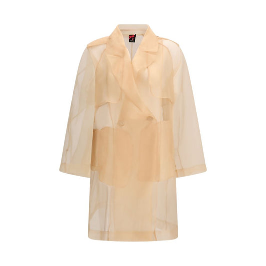 PINKO Multicolor Silk Trench Coat