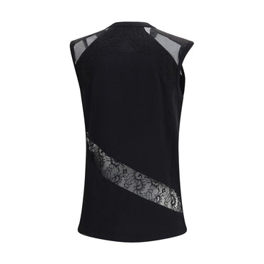PINKO Black Cotton T-Shirt