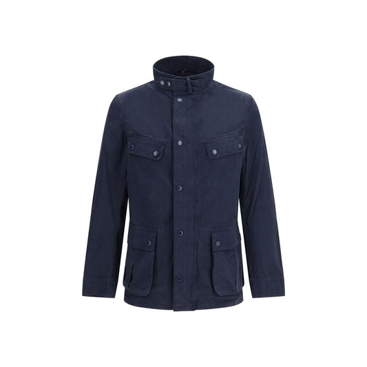 Barbour International Blue Cotton Full-Length Jacket