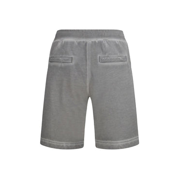 Diesel Gray Cotton Bermuda Shorts