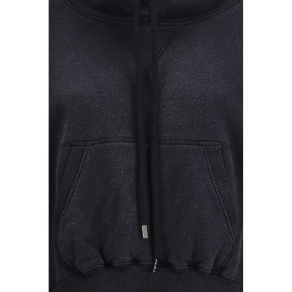 R13 Black Cotton Sweatshirt
