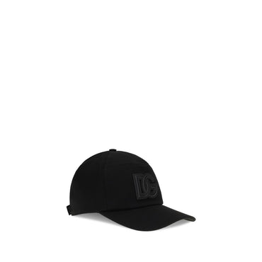 Dolce & Gabbana Black Cotton Cap (Baseball Hat)