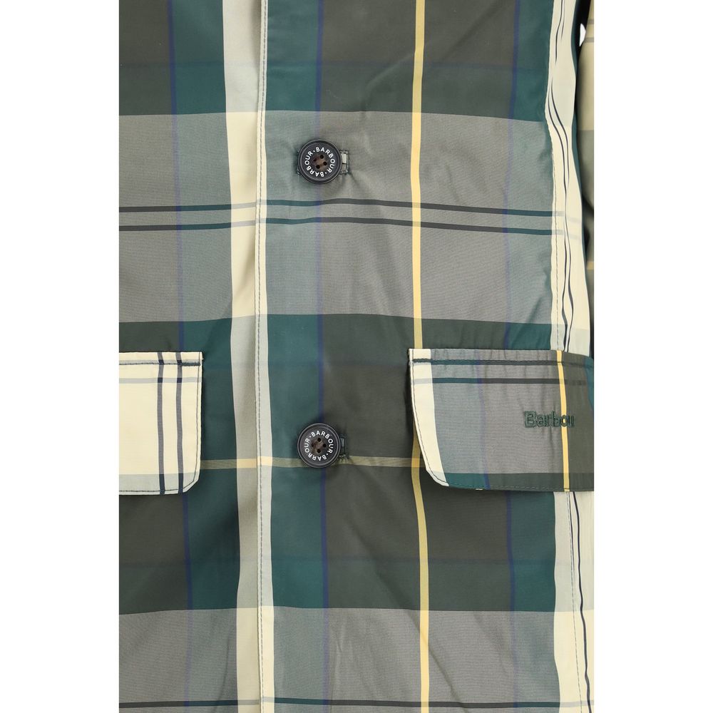 Barbour Bicolor Polyester Trench Coat