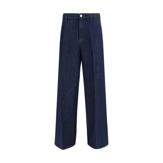 7FOR Blue Cotton Jeans Denim